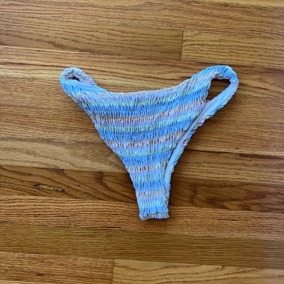 Multicolor Ruched Bikini Bottom - Picture 2 of 2